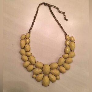 Like New Yellow & Gold Statement Necklace